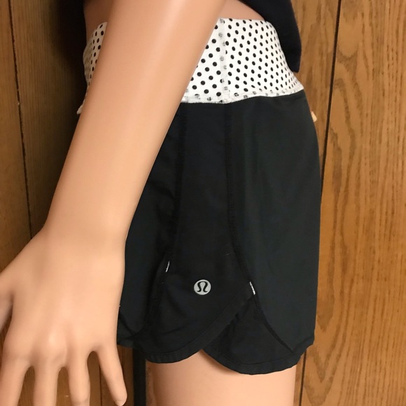 Lululemon Stripe Speed Short black & White Size None - Picture 5 of 14